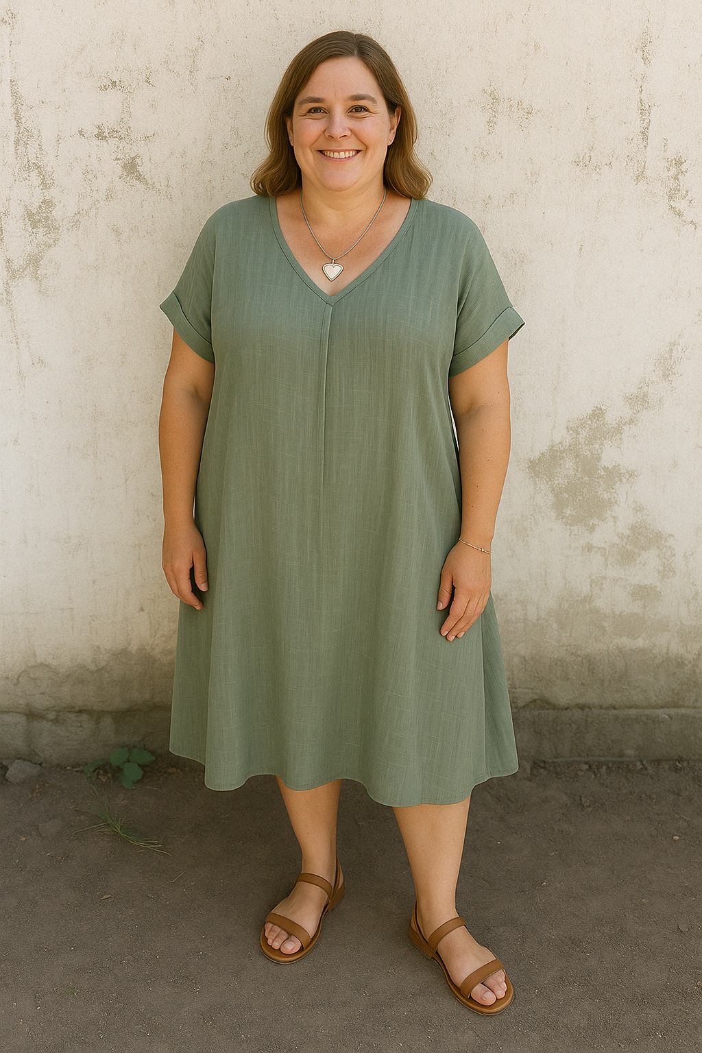 Breezy Comfort Midi Dress