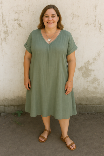 Breezy Comfort Midi Dress