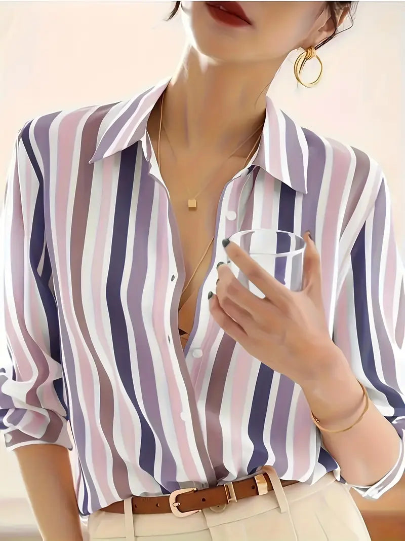 Soft-Stretch Striped Dress