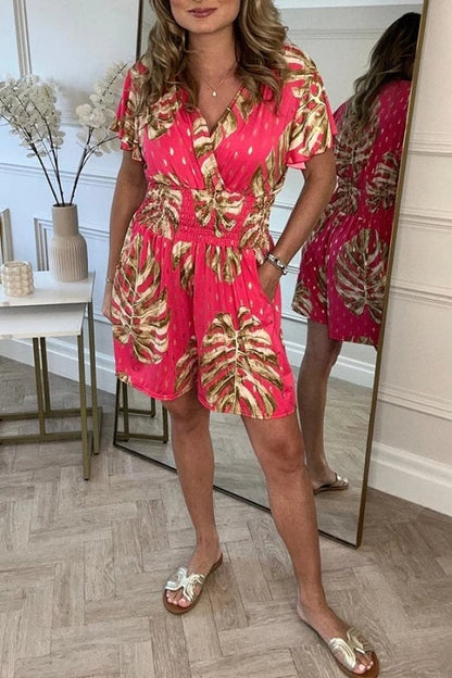 Floral-Print Jumpsuit