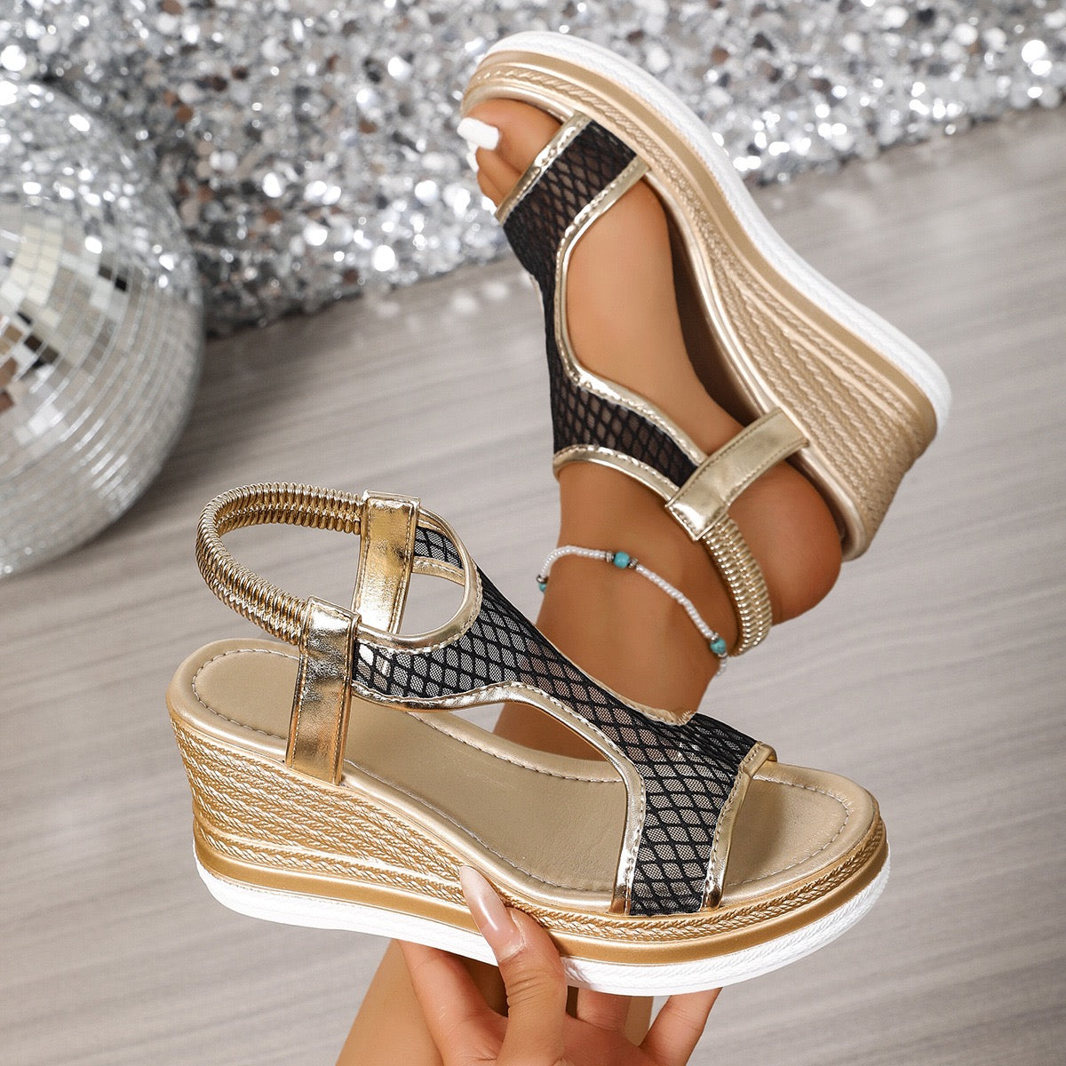 Pain-Relief Wedge Sandals