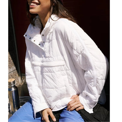 Water-Resistant Hooded Pullover