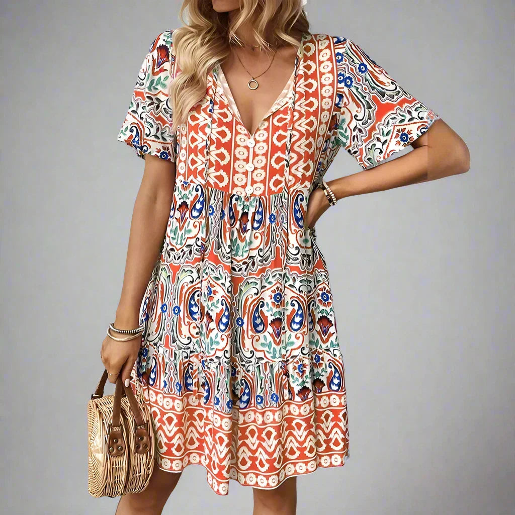 Vibrant Summer Comfort Dress