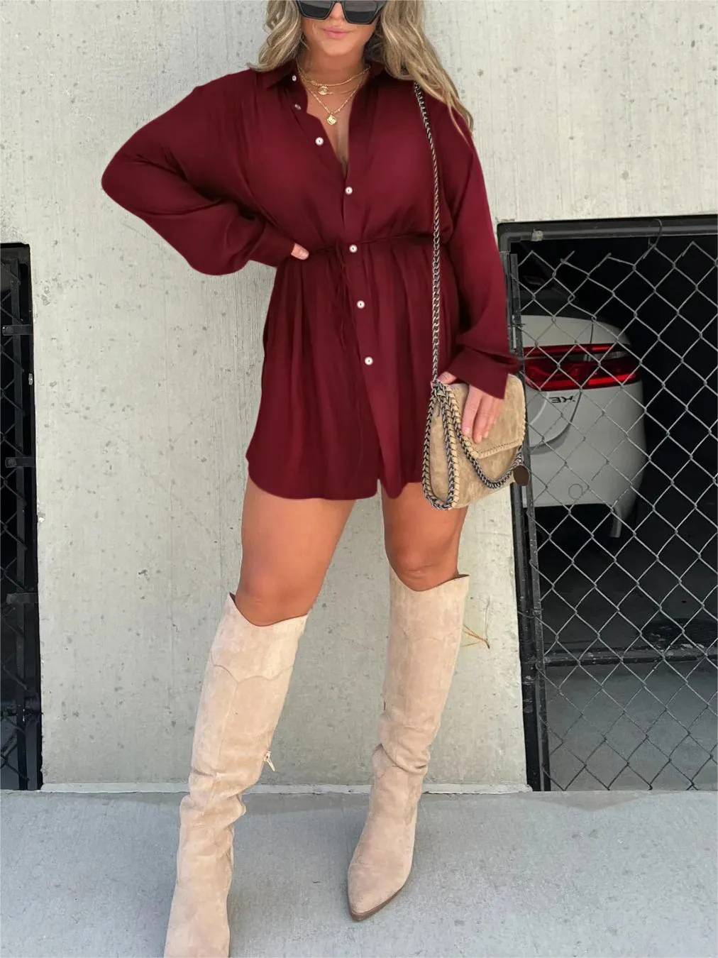 Jessika Silhouette Romper Dress