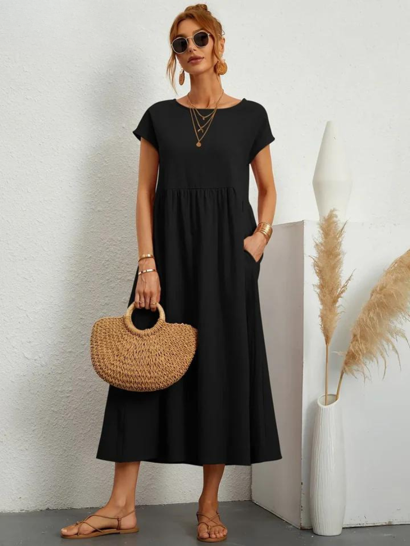 Cooling Cotton-Linen Dress