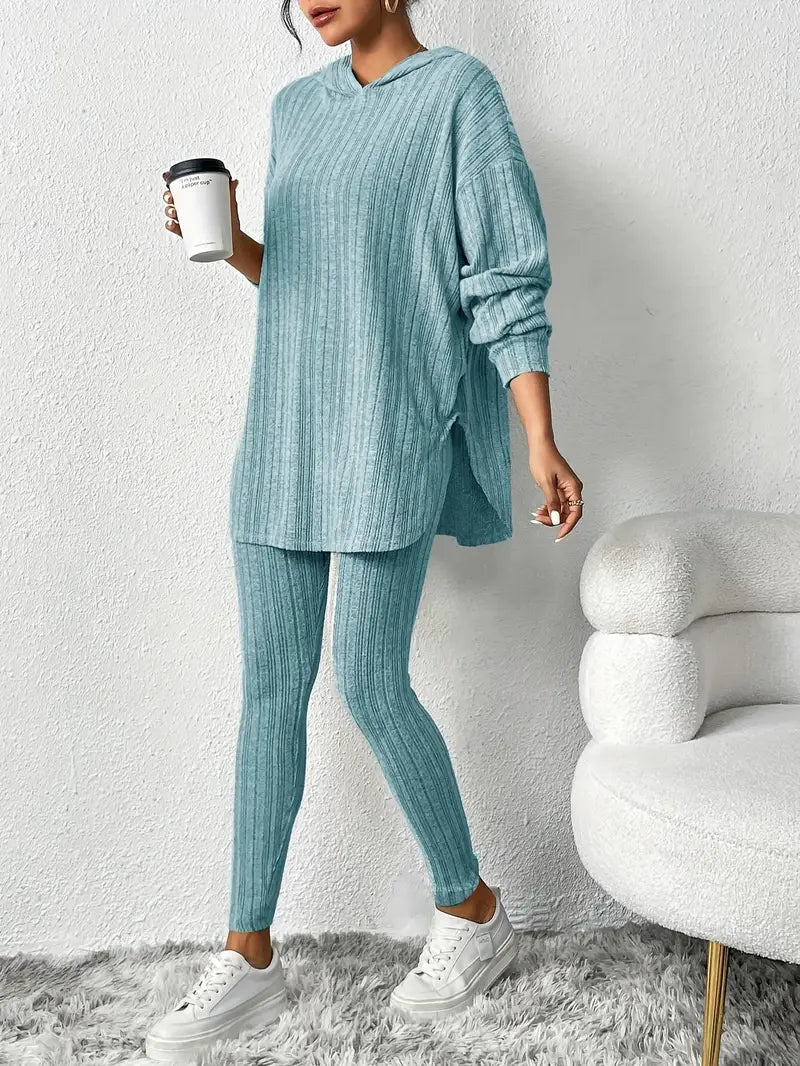 Flatter-Fit Long Hooded Top