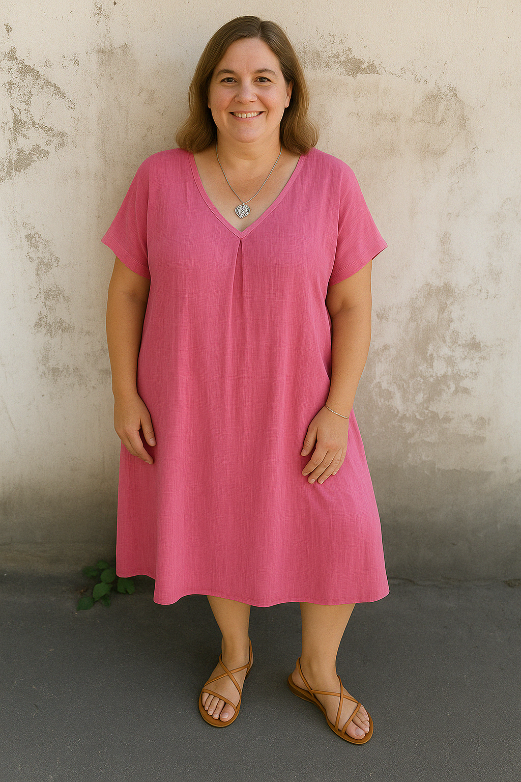 Breezy Comfort Midi Dress