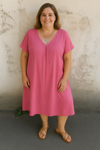 Breezy Comfort Midi Dress
