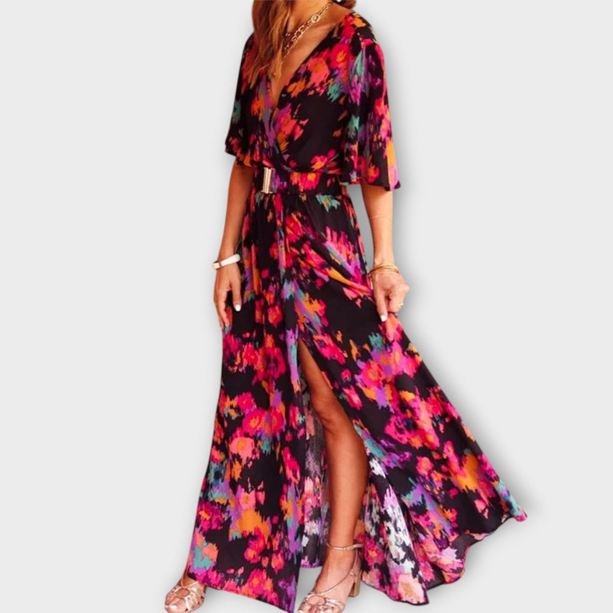 Elegant Comfort Wrap Dress