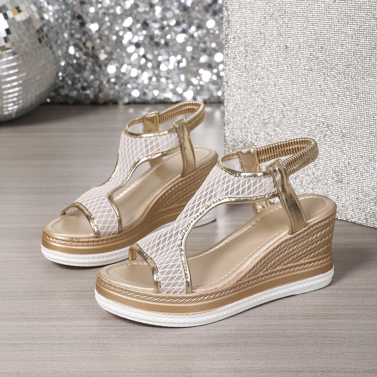 Pain-Relief Wedge Sandals