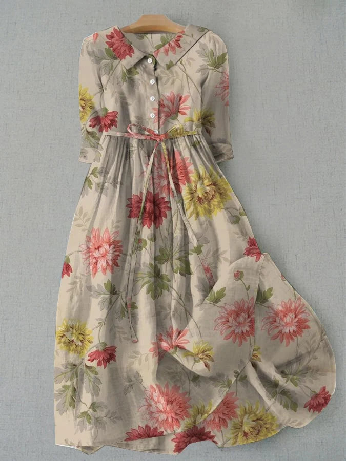 Breathable Cotton-Linen Dress