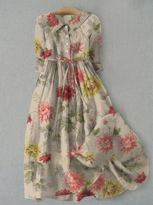 Breathable Cotton-Linen Dress