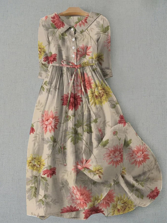 Breathable Cotton-Linen Dress