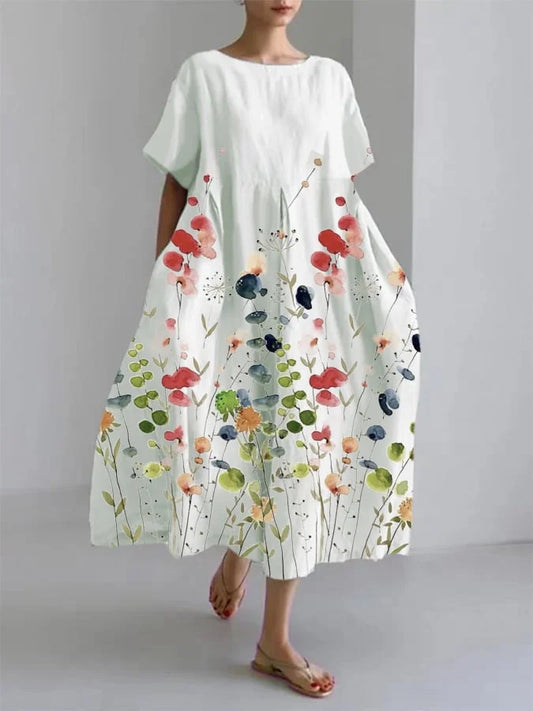 Floral-Light Maxi Dress