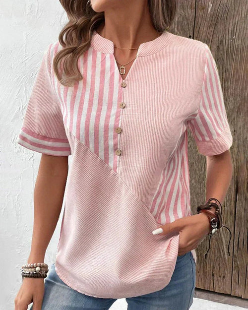 Soft-Comfort Striped Blouse