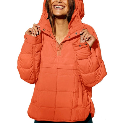 Water-Resistant Hooded Pullover