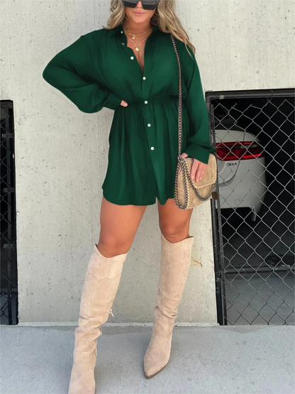 Jessika Silhouette Romper Dress