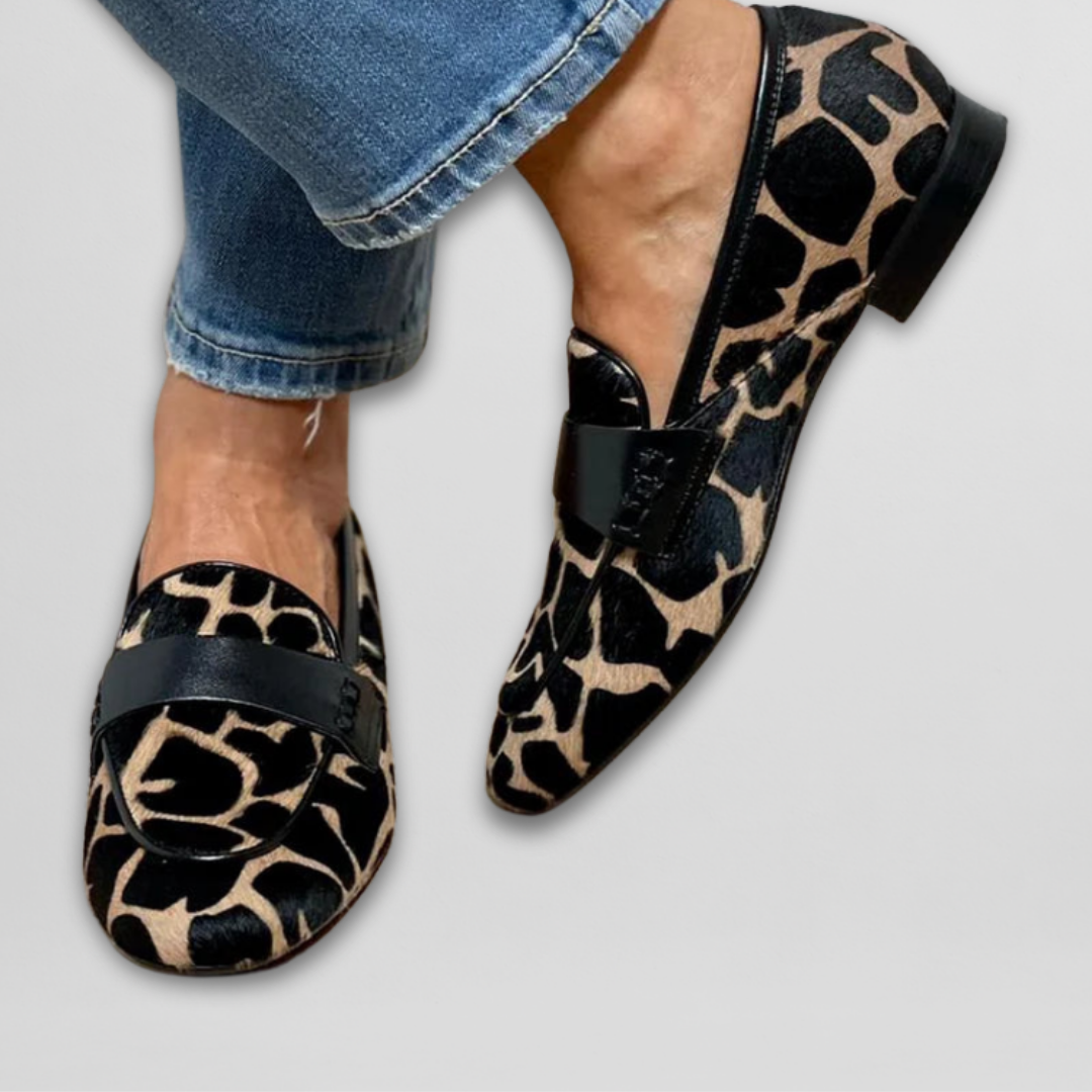 Bold Animal Print Loafers