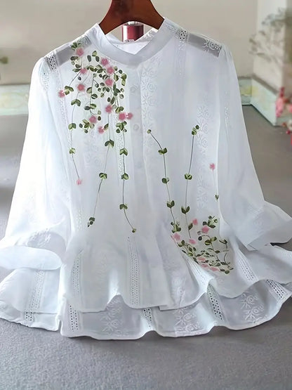 Flattering Floral Blouse