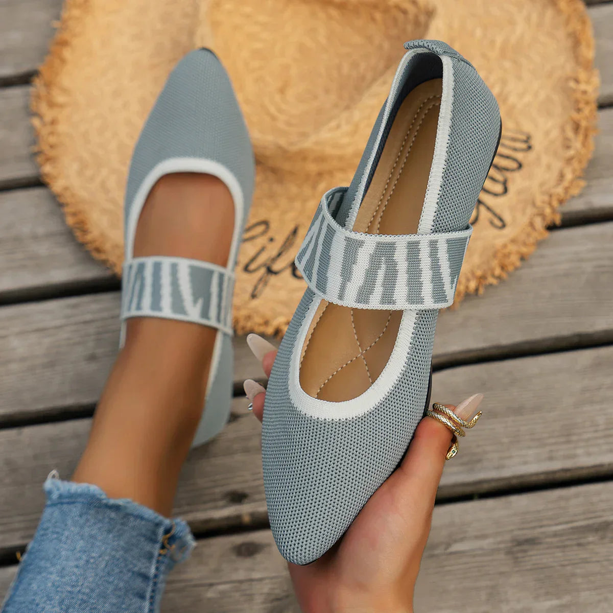 Comfort-Mesh Flats