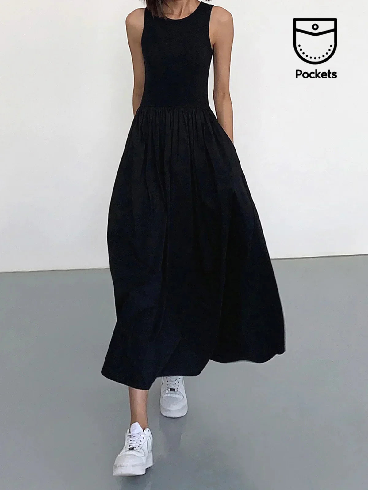 Soft-Stretch Maxi Dress