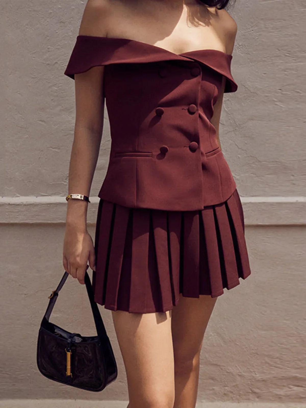 Effortless Elegance: Cold Shoulder Set