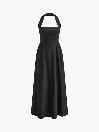 Cooling Halter Maxi Dress