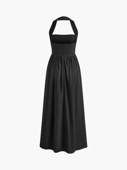 Cooling Halter Maxi Dress