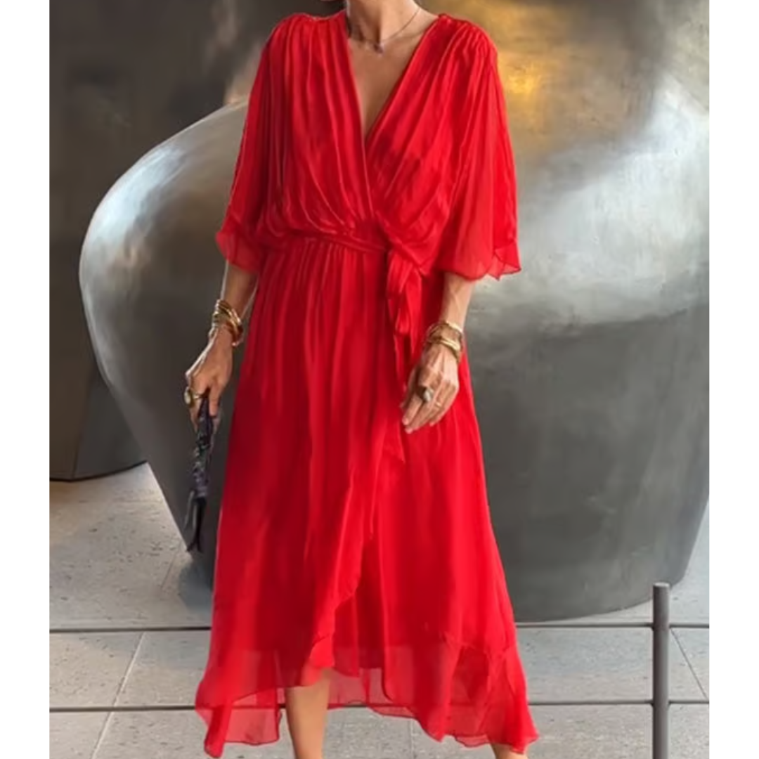 Flattering Curves V-Neck Dress