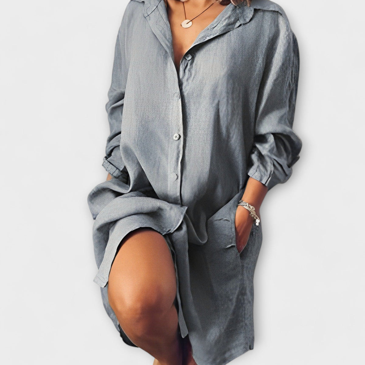 Elegant Comfort Linen Blouse