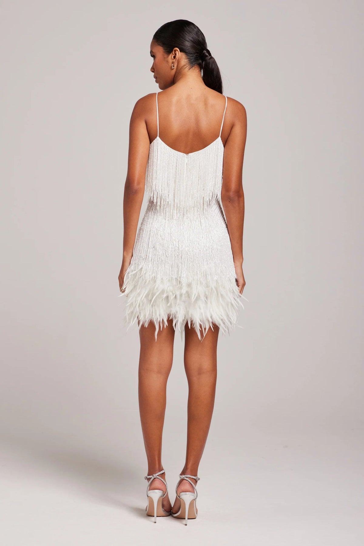 Chic Feather Mini Dress