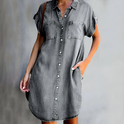 Versatile-Fit Denim Dress