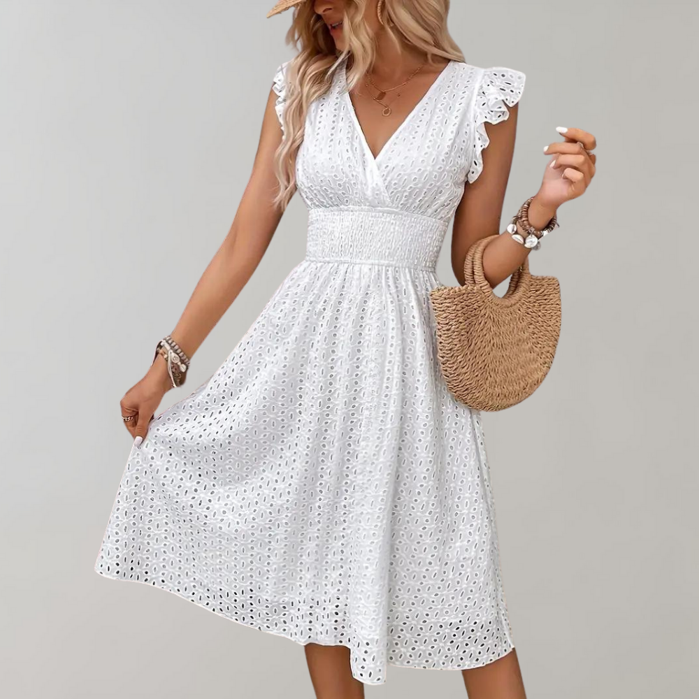 Ruffled-Detail Summer Dress