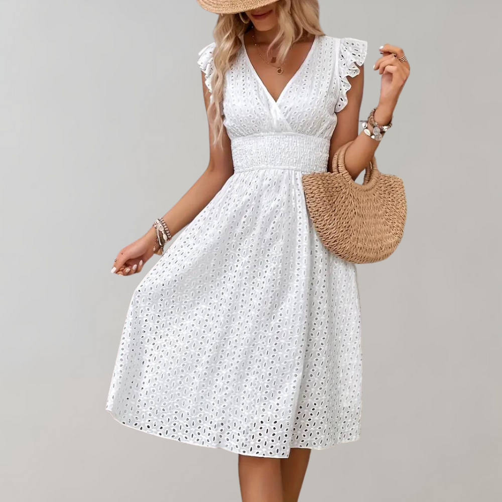 Ruffled-Detail Summer Dress