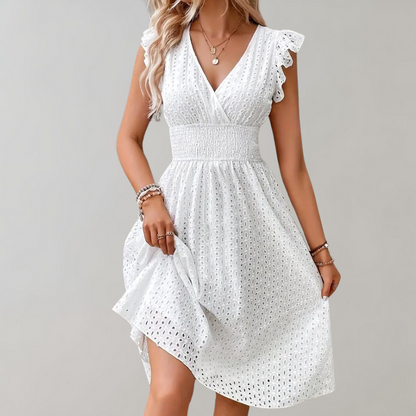 Ruffled-Detail Summer Dress
