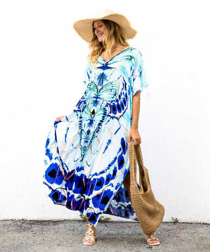 Eco-Soft Kaftan Dress