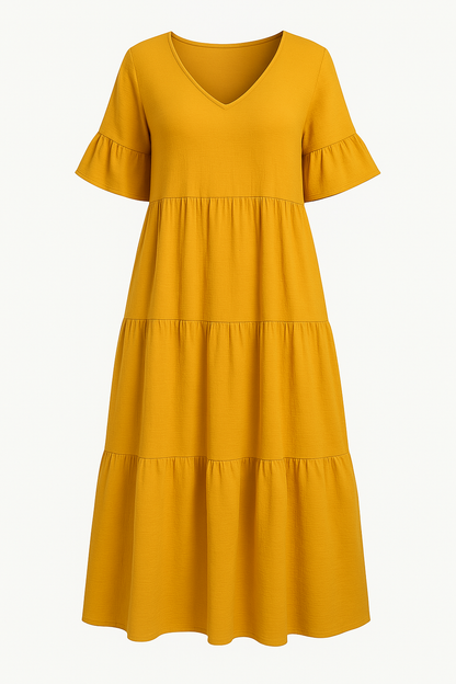 V-Neck Flowy Dress