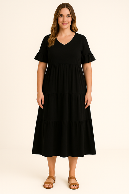 V-Neck Flowy Dress