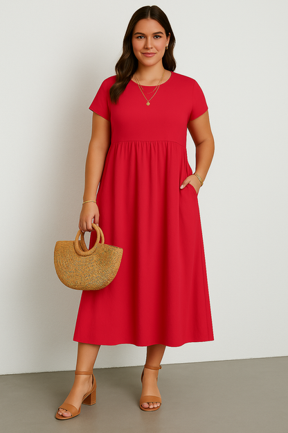 Soft-Green Comfort Dress