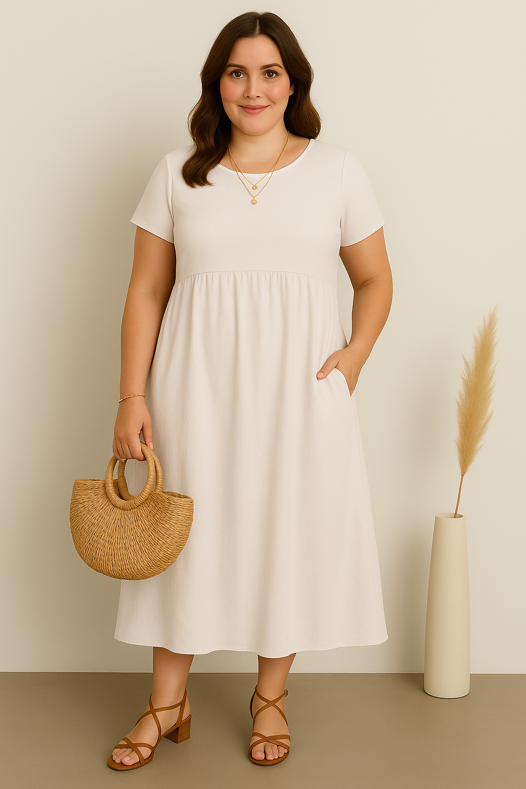 Soft-Green Comfort Dress