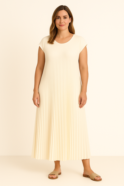 Flowy Pleated Maxi Dress