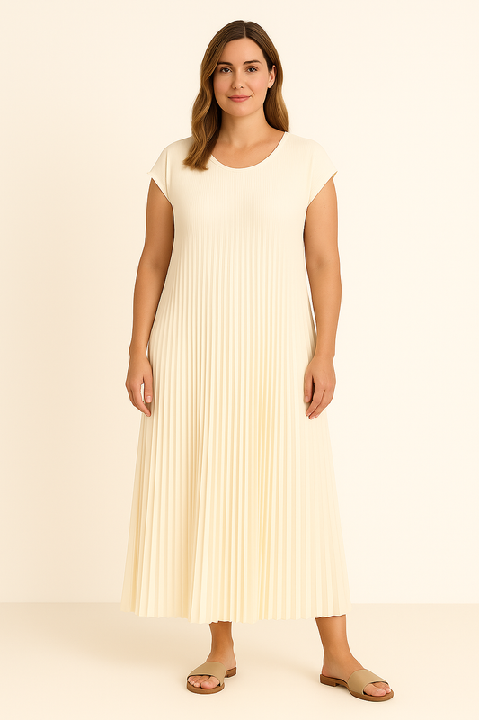 Flowy Pleated Maxi Dress