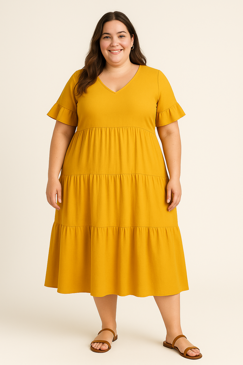 V-Neck Flowy Dress