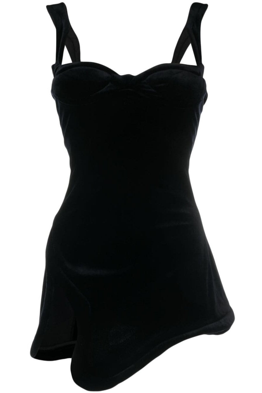 Velvet Asymmetric Day-to-Night Dress