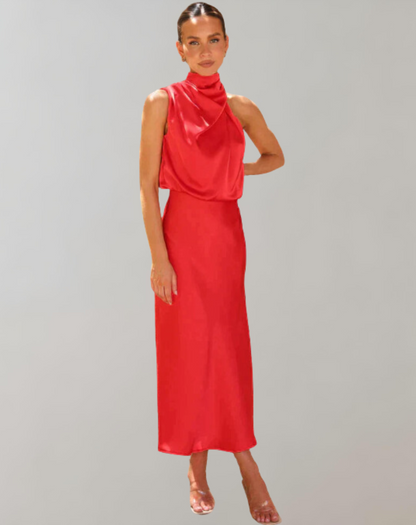 Elegant Shimmer Maxi Dress