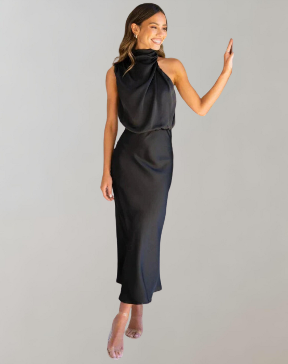 Elegant Shimmer Maxi Dress