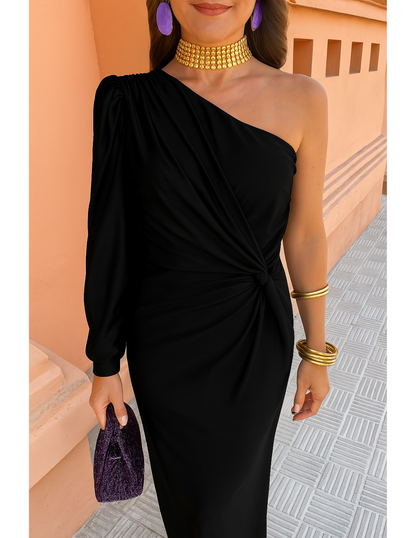 Glam-One-Shoulder Dress