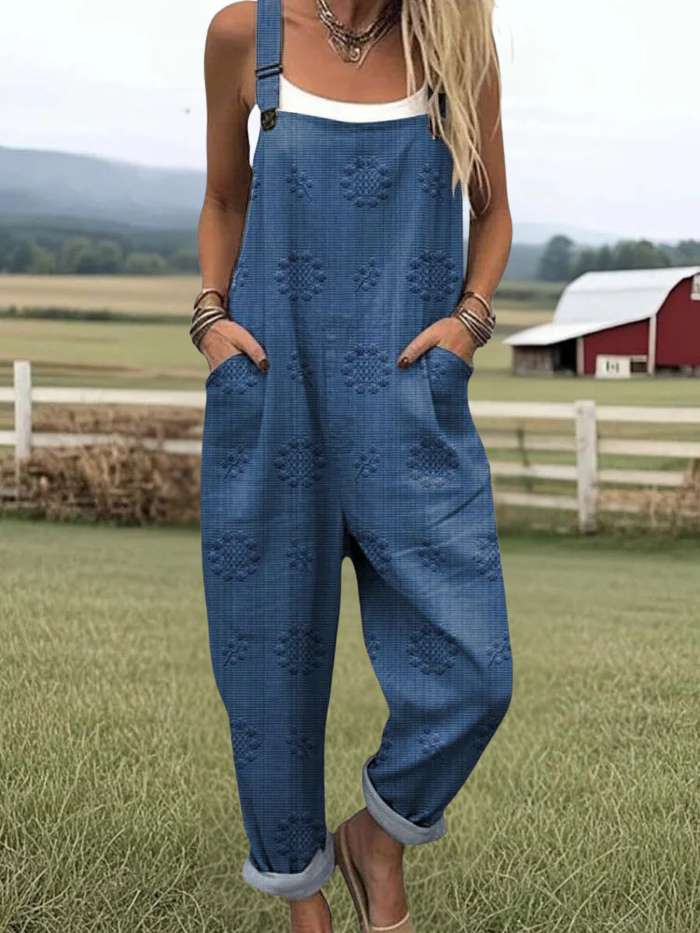 Chic Vintage Floral Jumpsuit