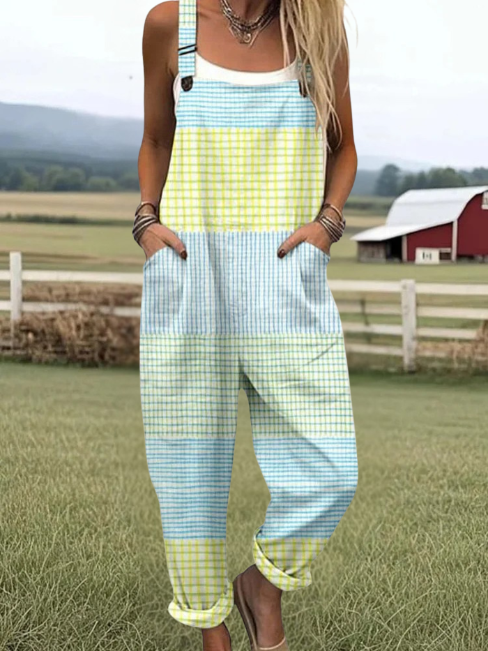 Artistic Vintage Floral Jumpsuit