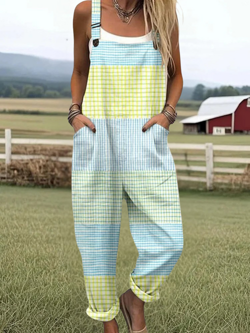 Artistic Vintage Floral Jumpsuit